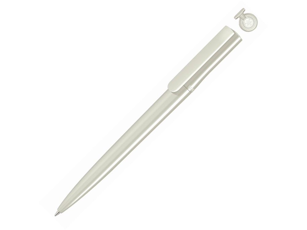 Ручка шариковая из переработанного пластика «Recycled Pet Pen switch», серый, пластик - 407569