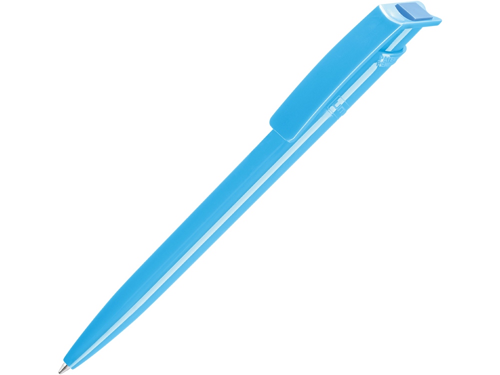 Ручка шариковая из переработанного пластика «Recycled Pet Pen», голубой, пластик - 407578