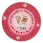 Фишки для игры в покер Tournament с номиналом 500 (25 шт)