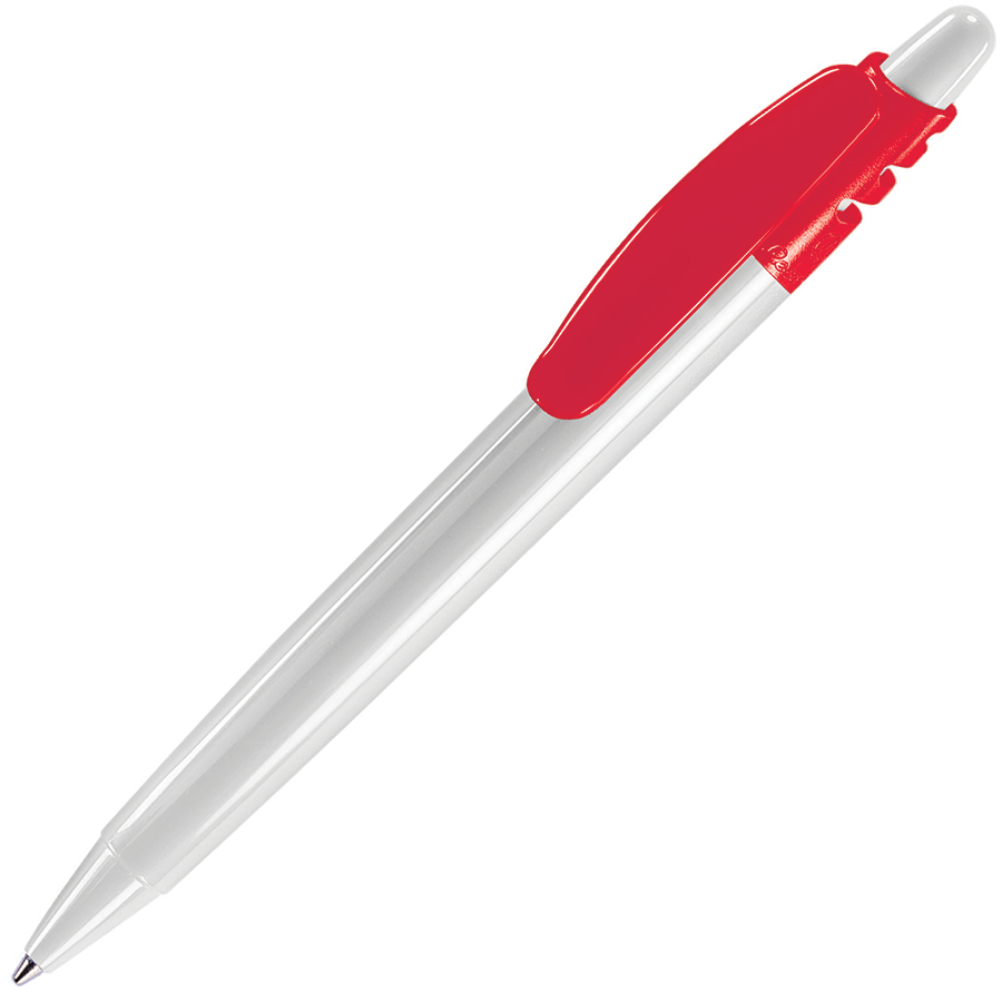 X-8, ручка шариковая, красный/белый, пластик