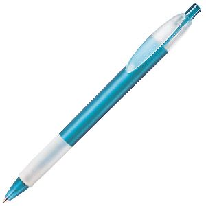 X-1 FROST GRIP, ручка шариковая, фростированный голубой/белый, пластик - 204434