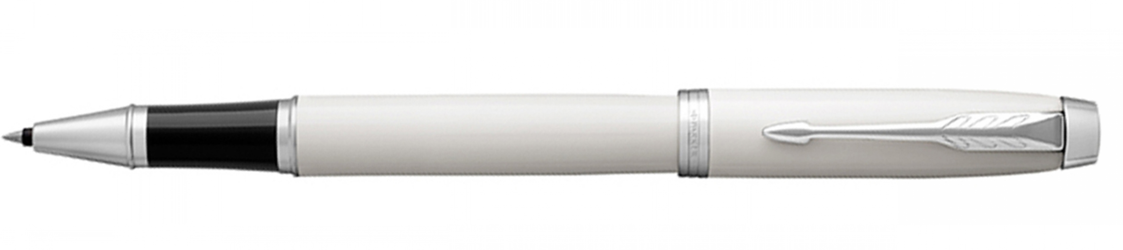 Ручка роллер Parker IM Core T321 (1931674) White CT F черные чернила - 223174