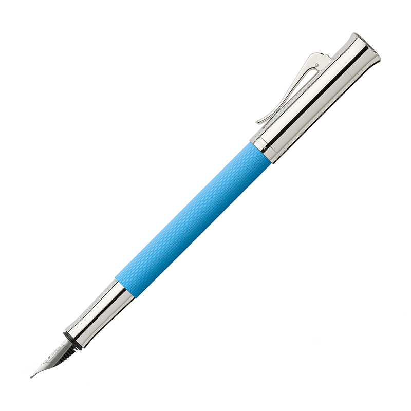 Ручка перьевая Graf von Faber-Castell "Guilloche Gulf Blue Extra Fine", подар. уп. - 408018