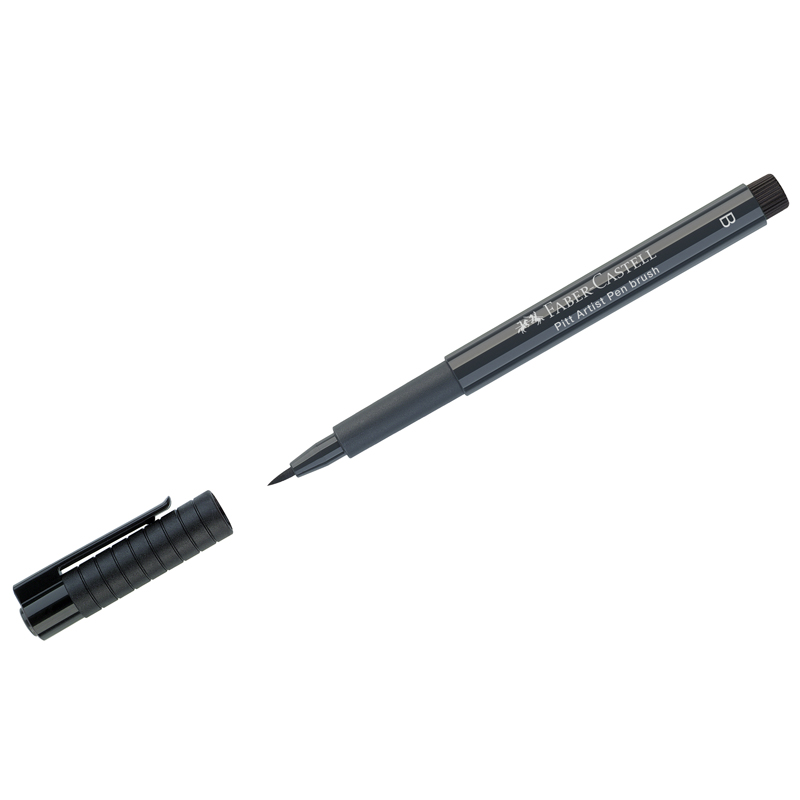 Ручка капиллярная Faber-Castell "Pitt Artist Pen Brush" цвет 235 холодный серый VI, кистевая - 401181