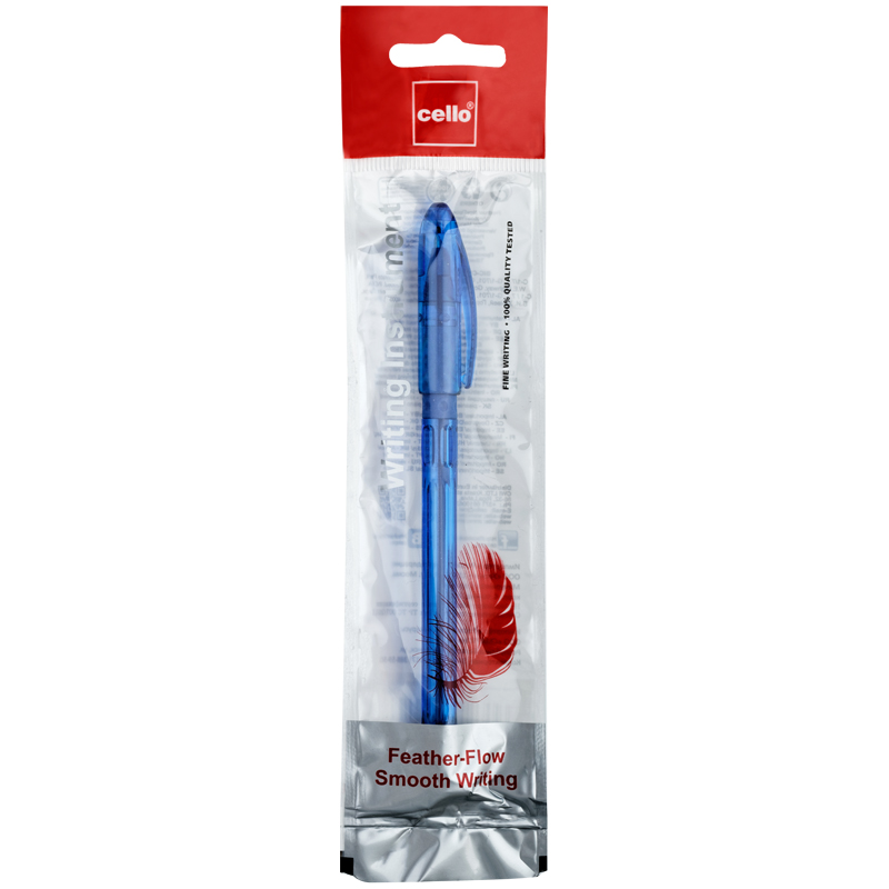 Ручка шариковая Cello "Gripper Bright tinted" синяя, 0,5мм, грип, пакет, европодвес