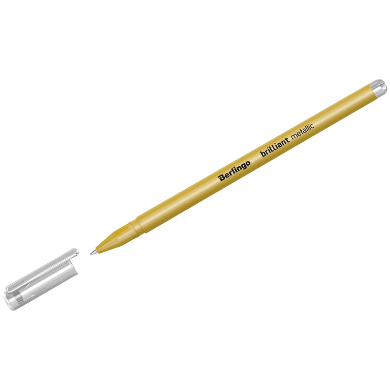 Ручка гелевая Berlingo "Brilliant Metallic", золото металлик, 0,8мм - 435655