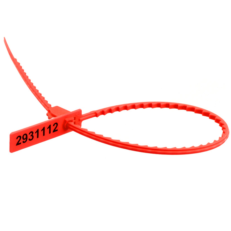 Пломба пластиковая сигнальная "ЭКОтрэк" 255мм, красная, 100 шт.
