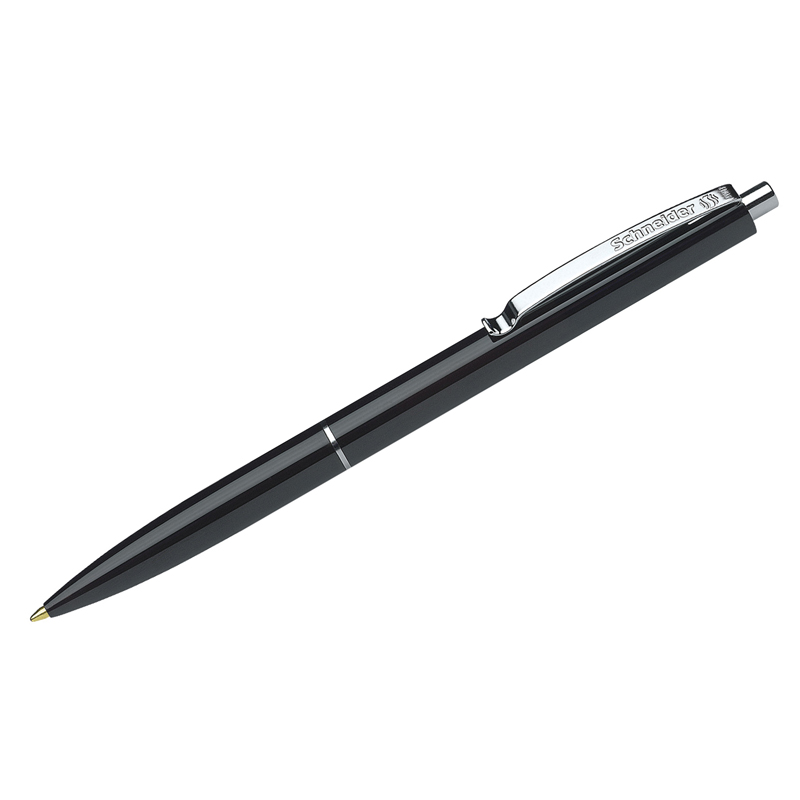 Ручка шариковая автоматическая Schneider "K15" черная, корпус черный, 1,0мм, штрих-код на корпусе