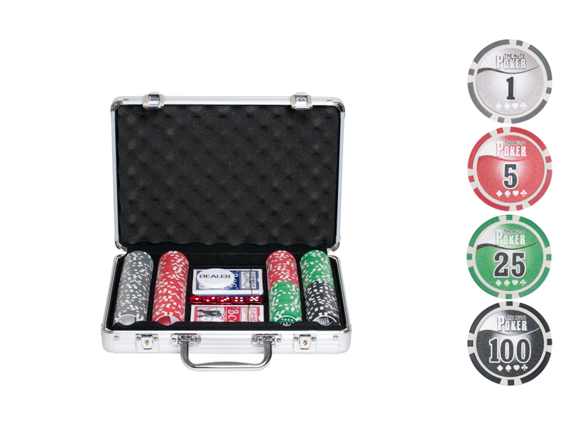 Набор для покера NUTS на 200 фишек - 209575