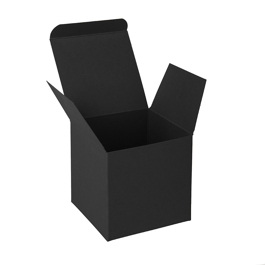 Коробка подарочная CUBE; черный, 9х9х9 см, картон - 204223