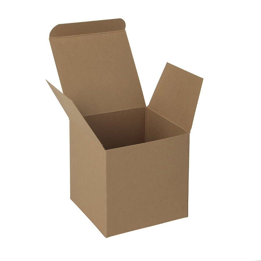Коробка подарочная CUBE; коричневый, 9х9х9 см, картон