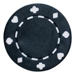 Фишки для игры в покер без номинала черные (25шт)