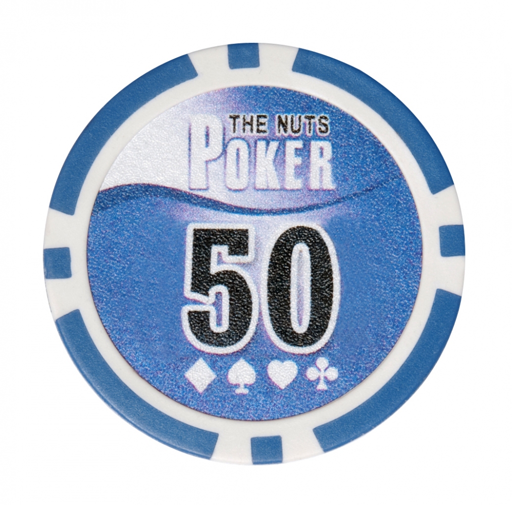 Фишки для игры в покер NUTS номиналом 50 (25шт) - 209608