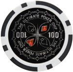 Фишки для игры в покер Ultimate номиналом 100 (25шт)