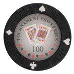 Фишки для игры в покер Tournament с номиналом 100 (25 шт) - 209627