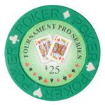 Фишки для игры в покер Tournament с номиналом 25 (25 шт)