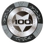 Фишки для игры в покер Black Stars номиналом 100 (25шт) - 209632