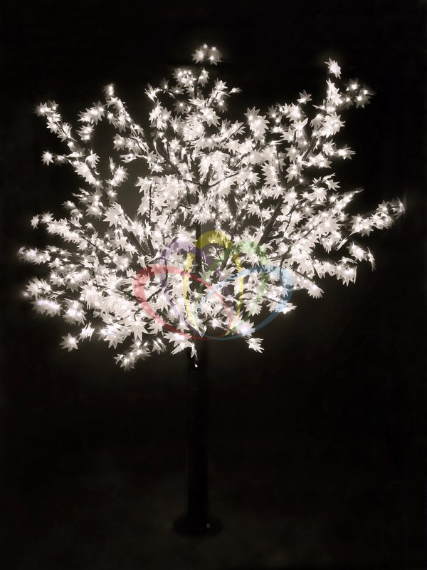 Светодиодное дерево "Сакура", высота 3,6м, диаметр кроны 3,0м, белые светодиоды, IP 54, понижающий трансформатор в комплекте, - 197502