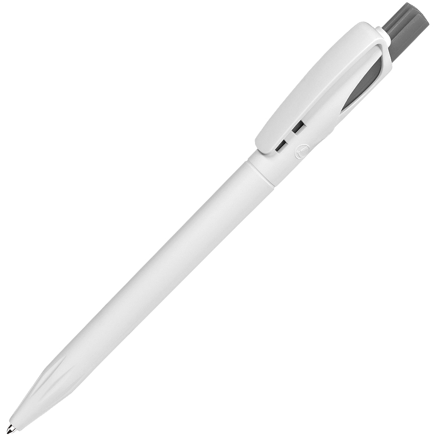 TWIN, ручка шариковая, серый/белый, пластик
