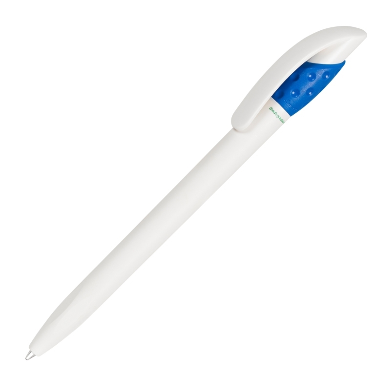 Ручка шариковая GOLF GREEN, белый/синий классик, пластик - 203557