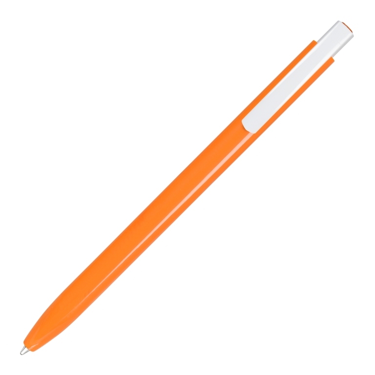 ELLE, ручка шариковая, оранжевый/белый, пластик - 203485
