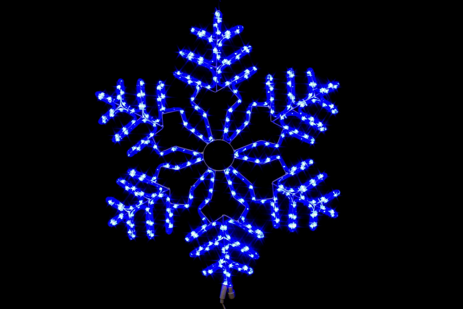 Снежинка 86 см, Синий дюралайт flash-w, соединяется, IP65 - 402950