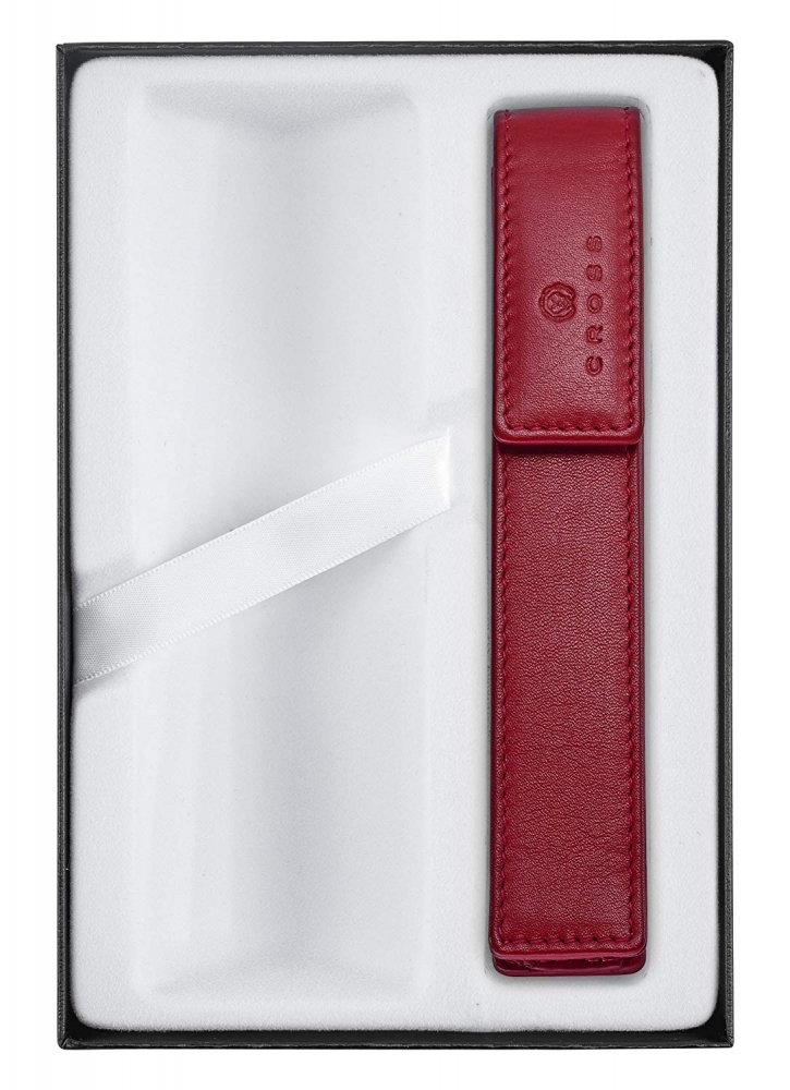 Набор Cross: красный чехол для ручки в коробке с местом под ручку
