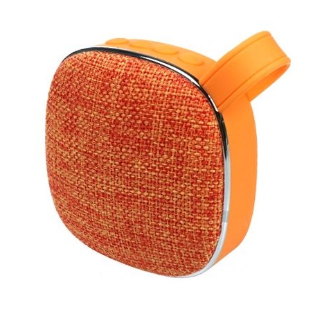 Колонка мини MAREK с текстильной решеткой оранжевая - 428075