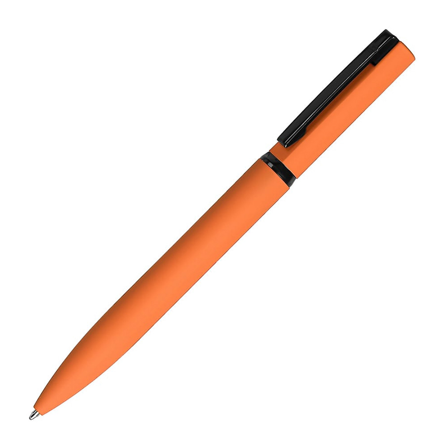 MIRROR BLACK, ручка шариковая, оранжевый, металл, софт- покрытие - 427853