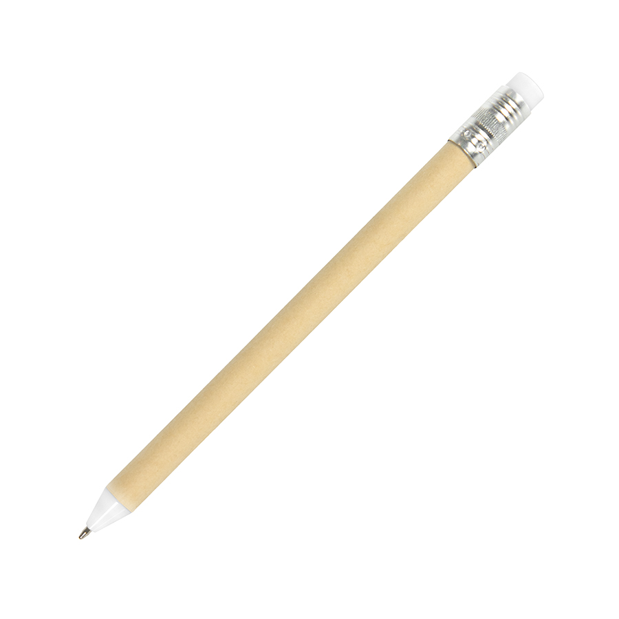 N12, ручка шариковая, белый, картон, пластик, металл - 427952