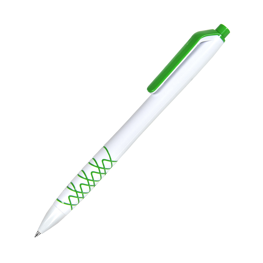 N11, ручка шариковая, зеленый, пластик - 427873