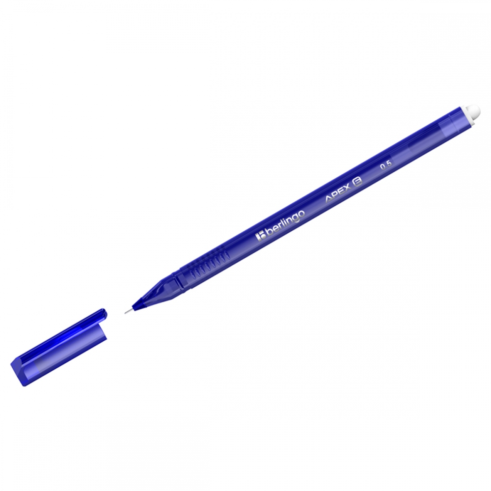 Ручка гелевая стираемая Berlingo "Apex E" синяя, 0,5мм, трехгранная, CGp_50212 - 434431
