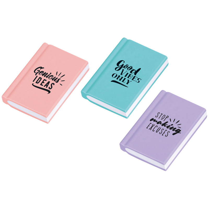 Ластик Berlingo "Notebook", термопластичная резина, цвета ассорти, 48*34*8мм, Blc_00560 - 435279