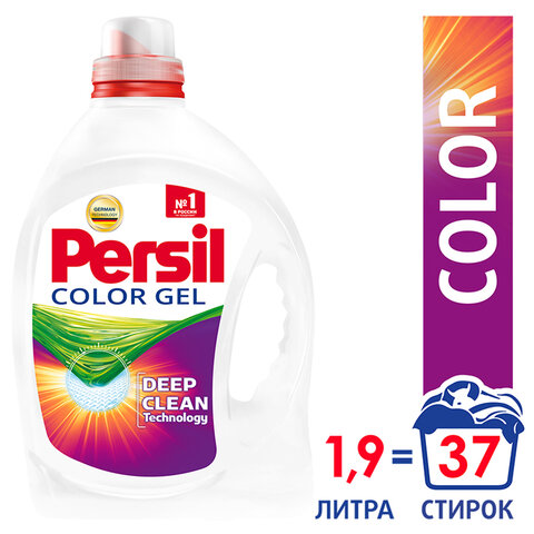 Средство для стирки жидкое автомат 1,95 л PERSIL (Персил) Color, гель, 08102, 2454029