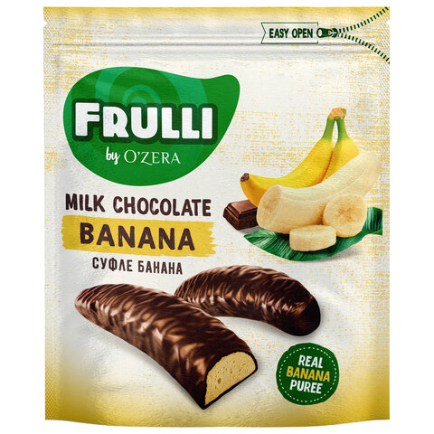 Конфеты шоколадные O'ZERA "Frulli" с банановым суфле, 125 г, пакет, КРН219 - 584901