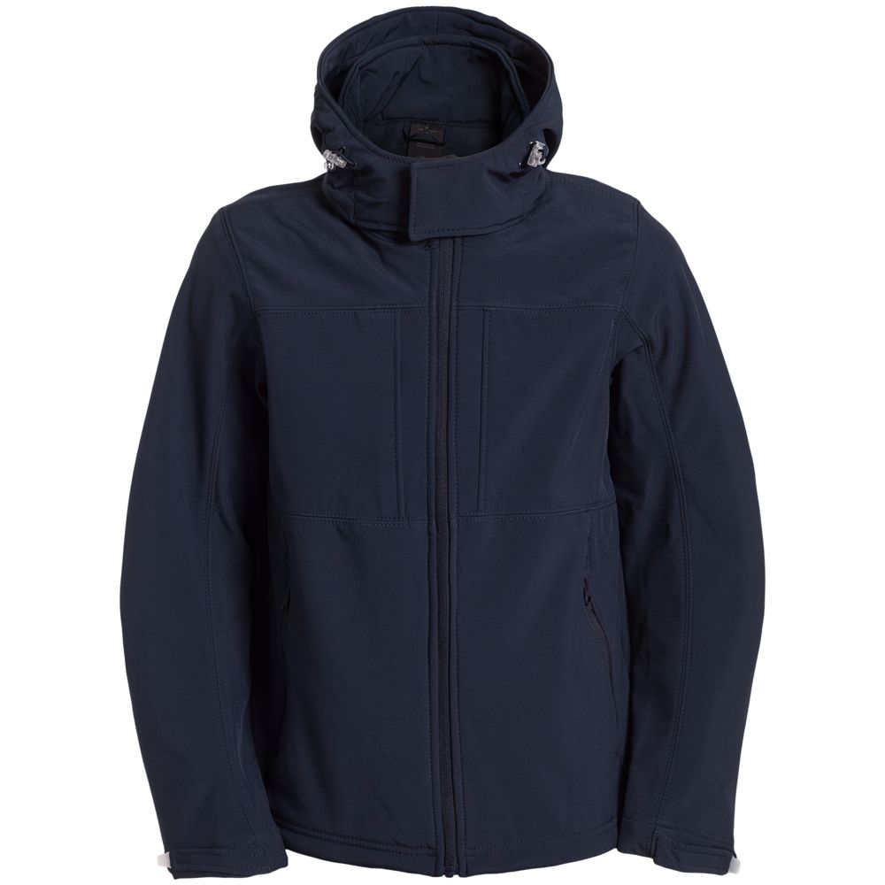 Куртка мужская Hooded Softshell темно-синяя - 202547