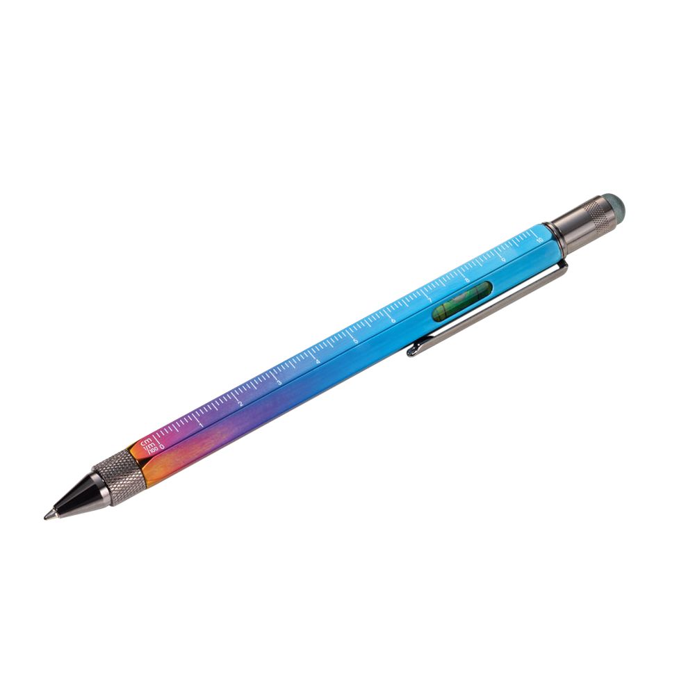 Ручка шариковая Construction Spectrum, мультиинструмент, радужная - 202853