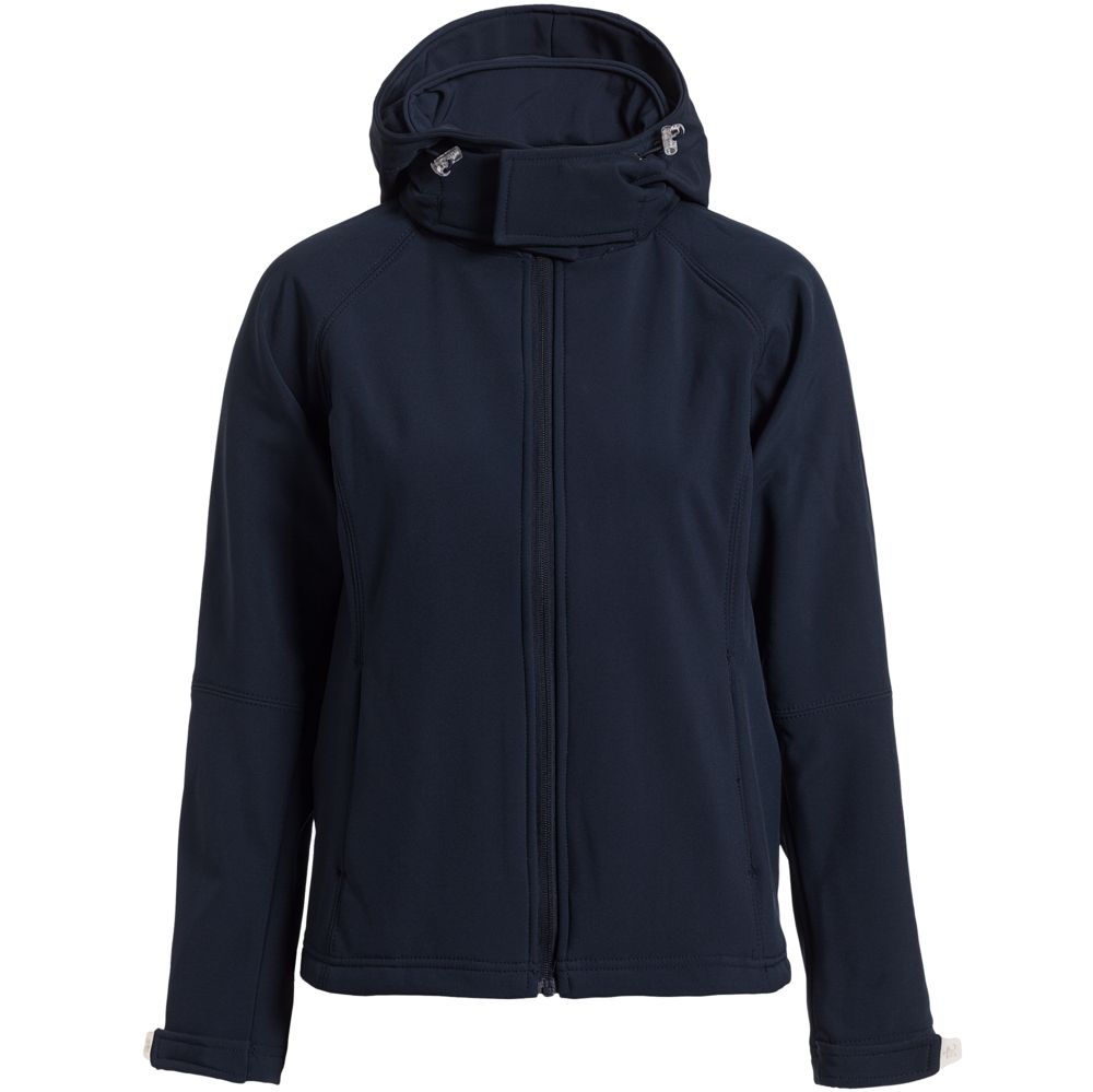 Куртка женская Hooded Softshell темно-синяя - 202546