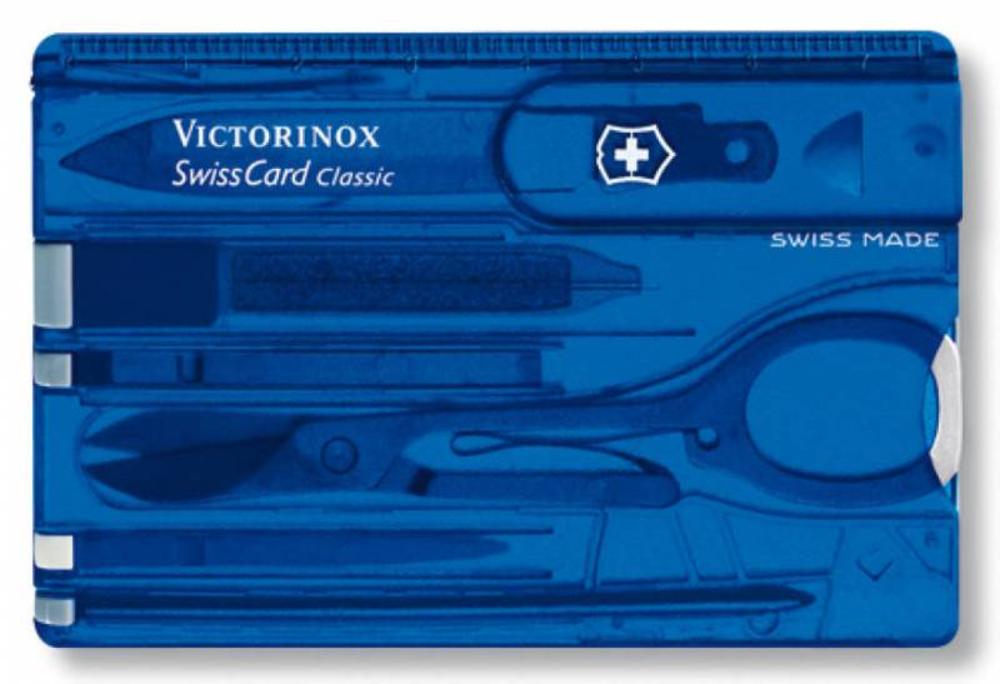 Набор инструментов SwissCard, синий - 426731