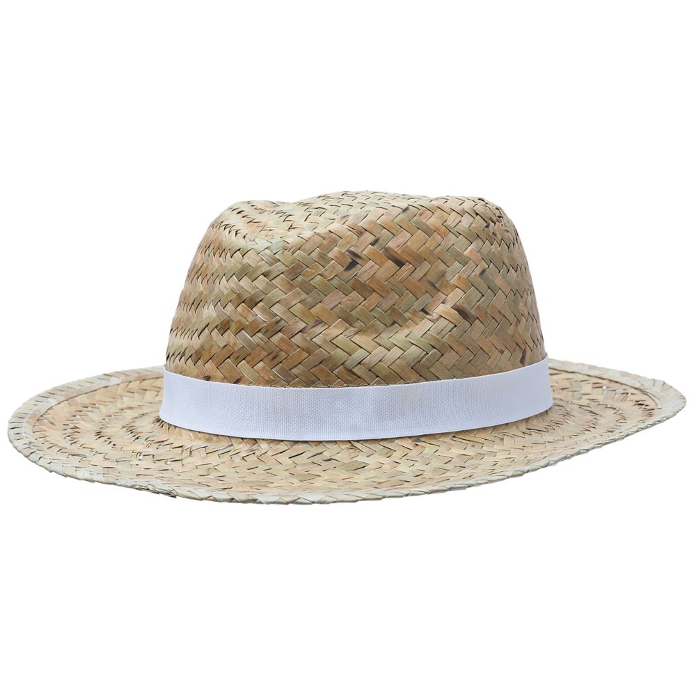 Шляпа Daydream, бежевая с белой лентой - 202322