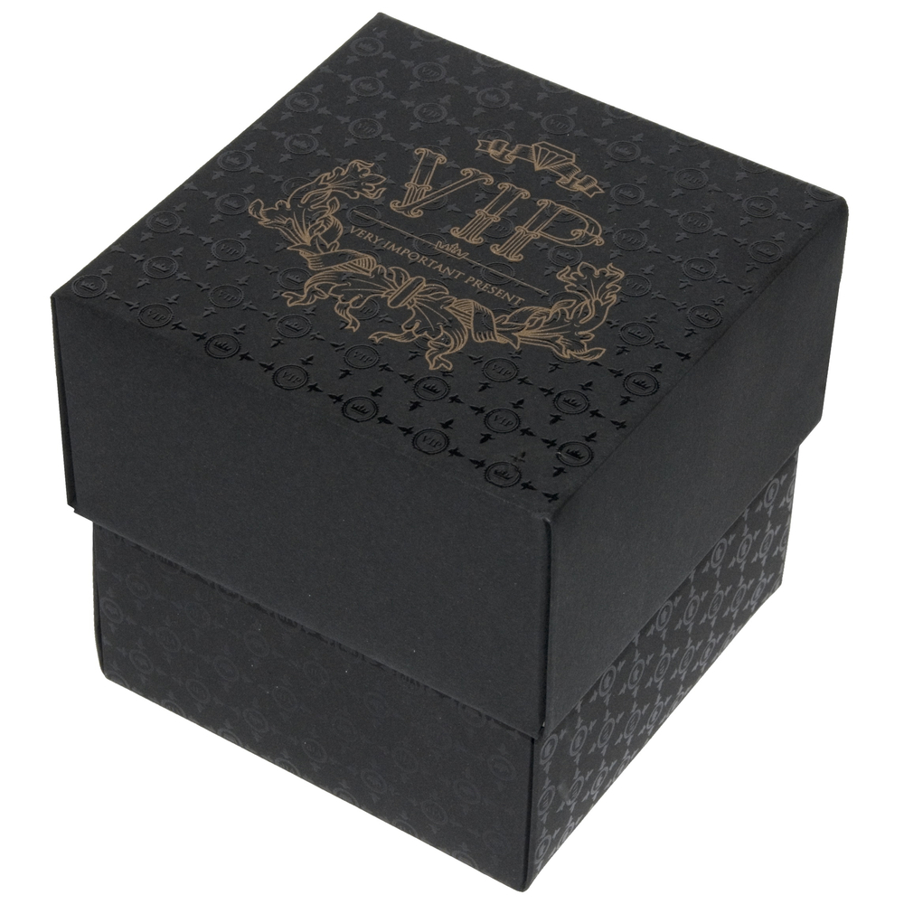 Коробка подарочная VERY IMPORTANT PRESENT черная, 10х10х10 см, картон - 202991