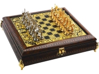 Шахматы «Дон Кихот», дерево, металл с позолотой и посеребрением