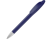 Ручка пластиковая шариковая «Айседора», синий матовый/серебристый