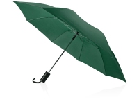 Зонт складной «Андрия», зеленый/черный/серебристый