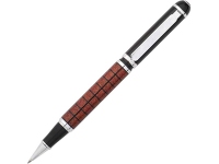 Ручка-роллер «Тактика», черный/коричневый/серебристый