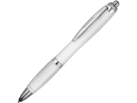 Ручка пластиковая шариковая «Nash», белый/серебристый