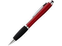 Ручка-стилус шариковая «Nash», красный/черный/серебристый