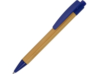 Ручка шариковая «Borneo», светло-коричневый/синий, бамбук