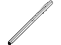 Ручка-стилус шариковая «Sovereign» с лазерной указкой, серебряный, латунь