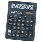 Калькулятор настольный Citizen SDC-382II, 12 разрядный, двойное питание, 190*143*39, черный